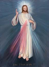 Floating Divine Mercy Image